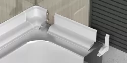 Utólagos fürdőkád szegélyléc ragasztható PVC