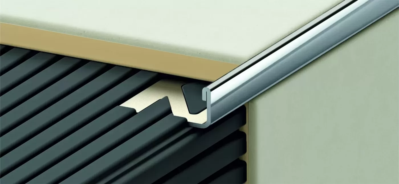 Szögletes élvédő inox