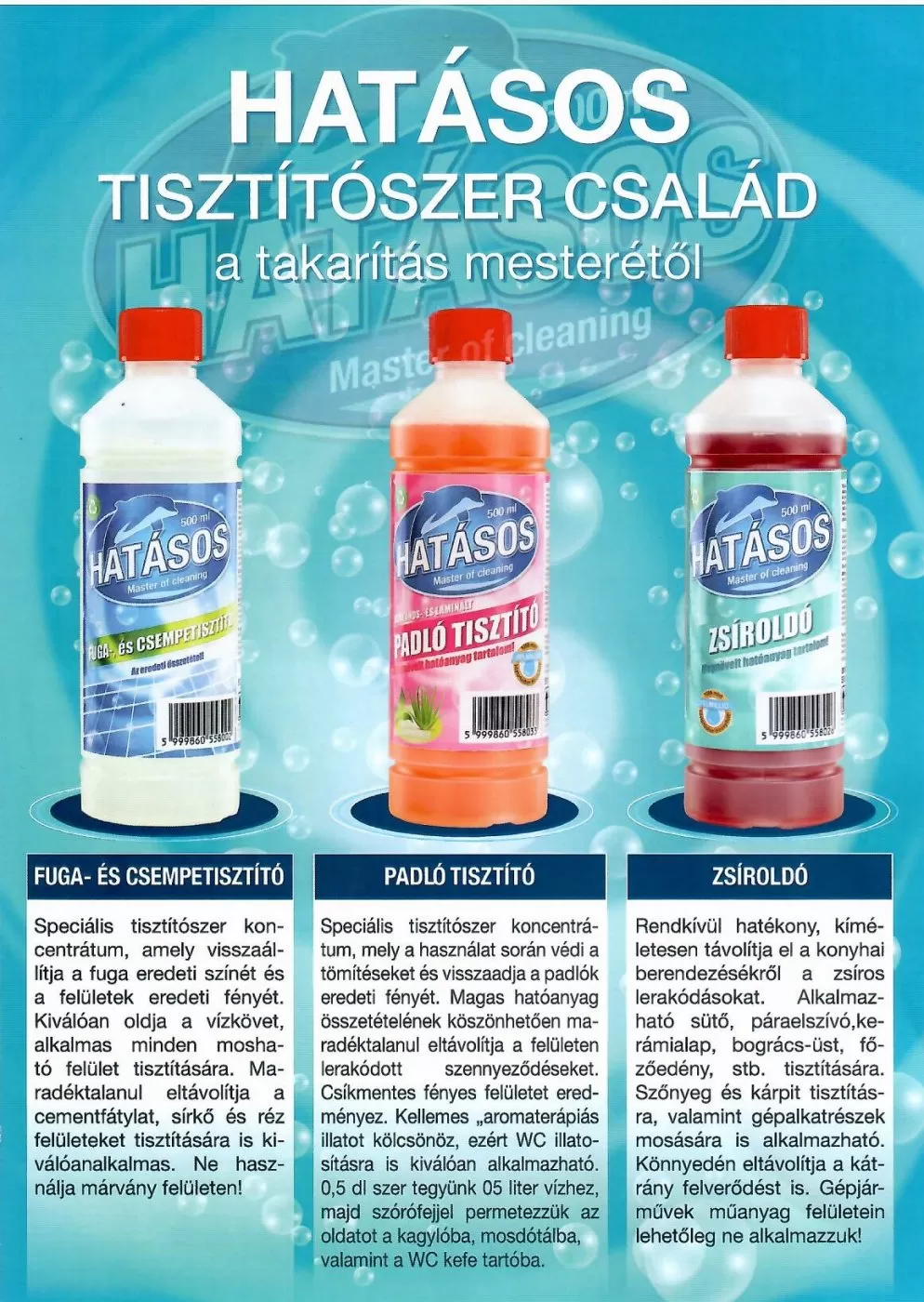Hatásos általános és lamináltpadló tisztító aloe vera és zöldtea illattal 500 ml