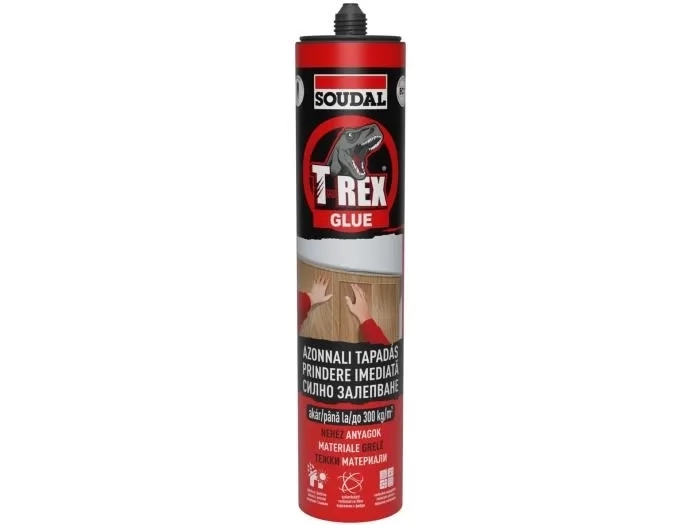 Soudal T-REX (Piros)- azonnali rögzítő szerelőragasztó