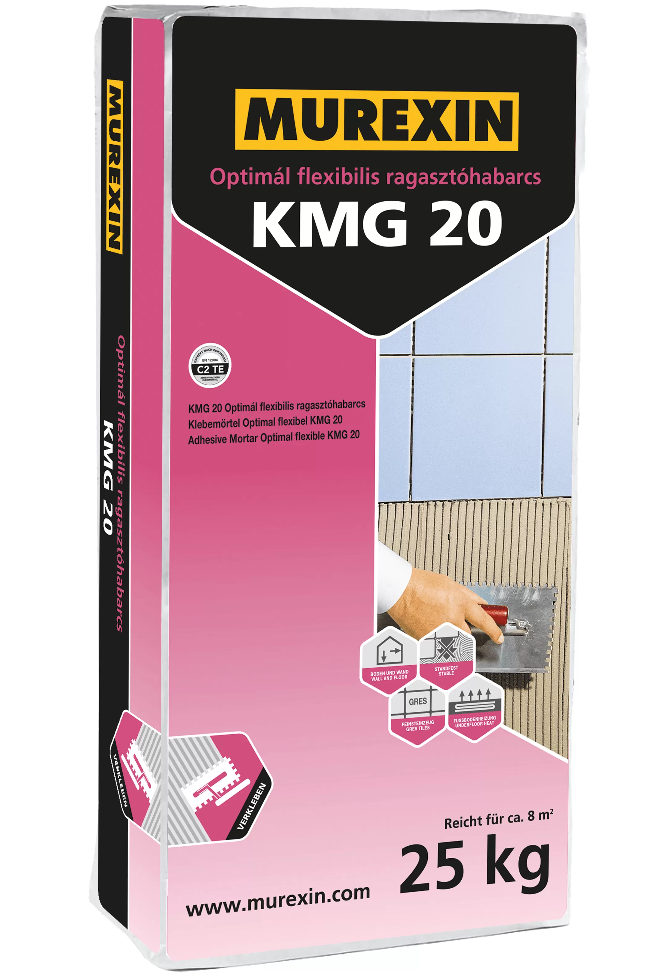 Murexin KMG 20 Optimál flexibilis ragasztóhabarcs