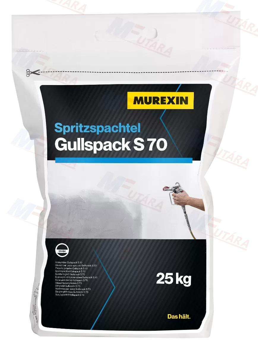 Murexin S 70 Gullspack szórható glett