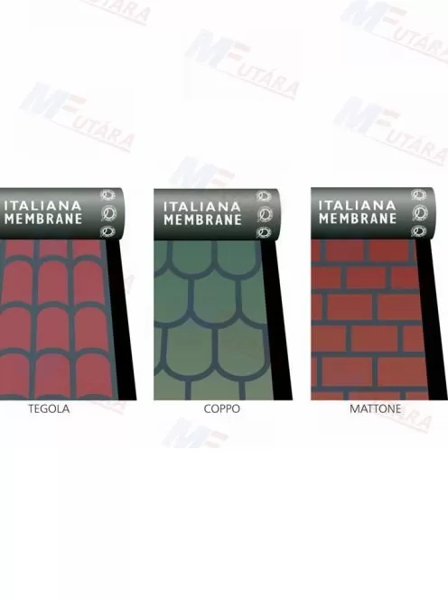 ITALIANA MEMBRANE speciális felhasználású bitumenes lemez - Scudoart zsindelymintás zárólemez - APP