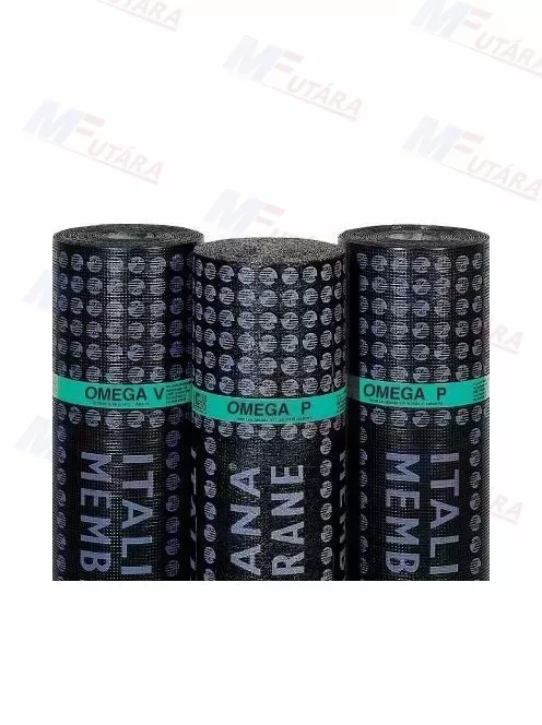 Charvát Omega P4 mm- Hegeszthető APP modifikált bitumenes lemez poliészterfátyol hordozóbetéttel.