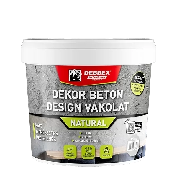 Dekor beton design vakolat Natural