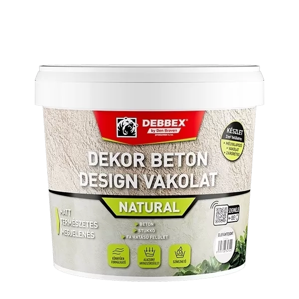 Dekor beton design vakolat Natural