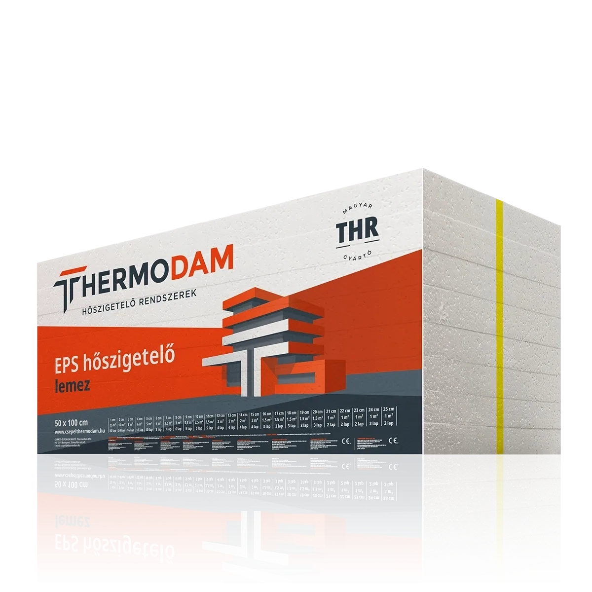 ThermoDam EPS 100 Lépésálló Hőszigetlő lemez